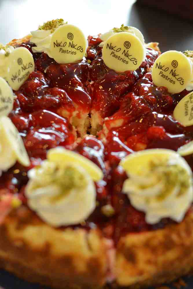 Baklava Cherry Cheesecake