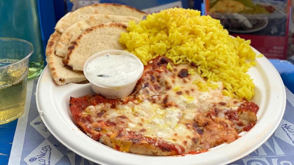 GREEK CHICKEN PARMESAN PLATE