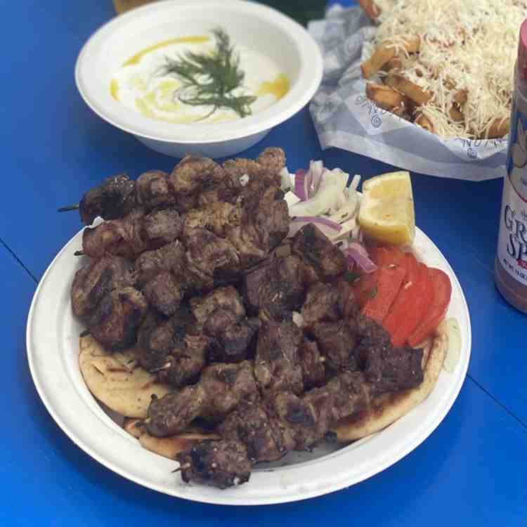 12 MINI KALAMAKIA PORK KEBOBS