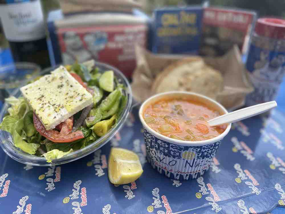 Soup + Greek Salad