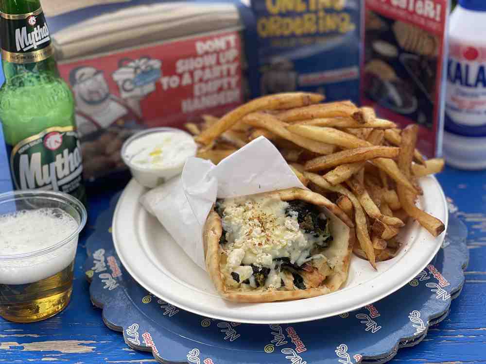 Spinach Chicken Pita