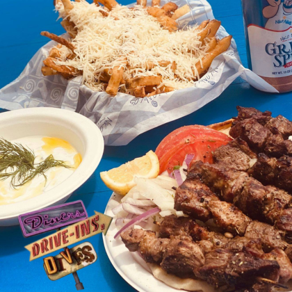 Diners, Drive-Ins, & Dives – Pork Kabob Feature